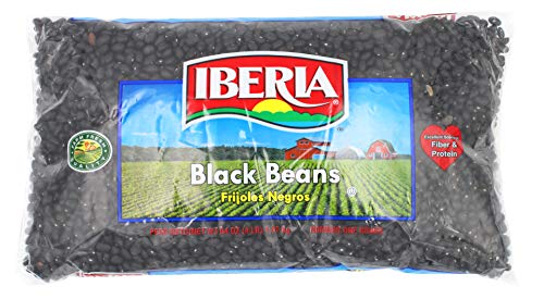 Iberia Black Beans, Dry Beans 4 lbs, Bulk Dry Black Beans Beutel, Ballaststoff- und Proteinquelle, Farm Fresh # 1 Grad schwarze Bohnen