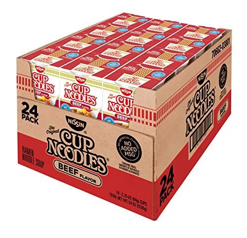 Produkt von Nissin Cup Noodles Beef Flavor Soup, 24 pk./2.25 oz. [Biz Discount]